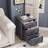3 Drawer Bedside Table With Reading Light-829931889