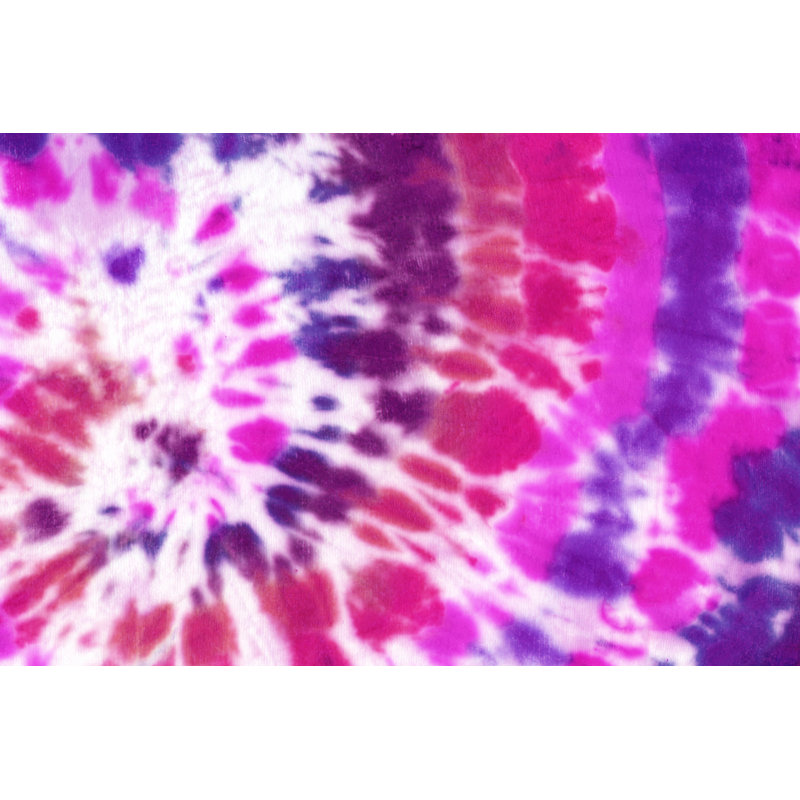 Tie Dye Spiral Shibori Colorful Watercolour Abstract Background - Wrapped Canvas Painting, 30cm H x 46cm W x 3.8cm D