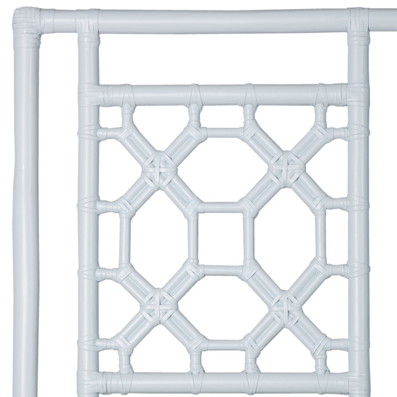 Lattice Back Platform Bed, Twin, Celery Green