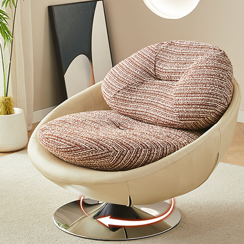 Chaise pivotante à 360 °, Mélange de polyester brun