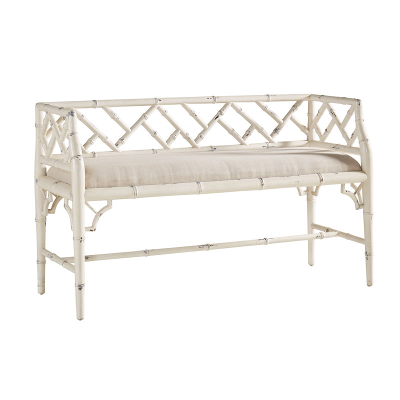 Charlotte Linen Blend Upholstered Bench