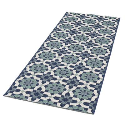 Runner Palermo Ikat 80cm X 200cm Indoor / Outdoor Area Rug