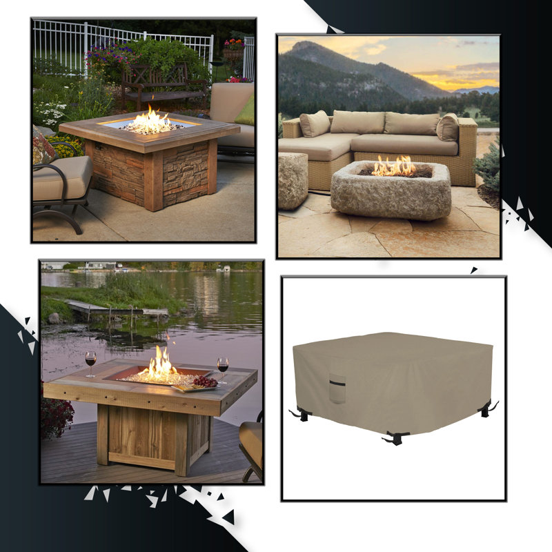 Outdoor Cover, Beige, 30.5cm H x 76.2cm W x 76.2cm D