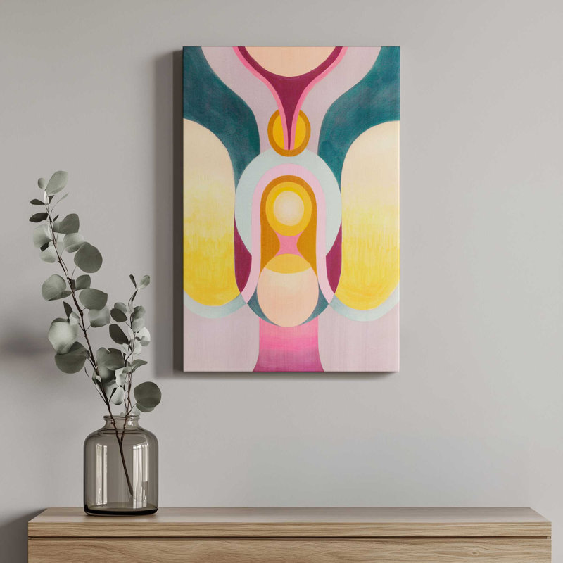 «Chakra Sunset I» par Grace Popp, reproduction d'art sur toile, H 18 po x l 12 po