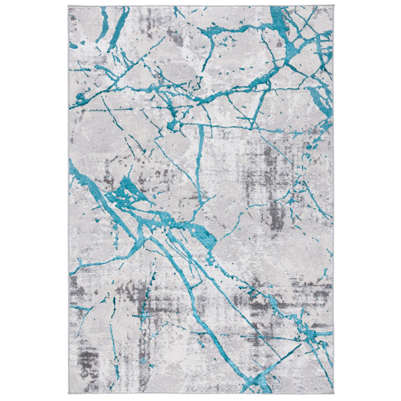 Nevzeta Performance Abstract Rug, Rectangle 3' x 5'