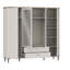 Tasheanna 4 Door Manufactured Wood Wardrobe