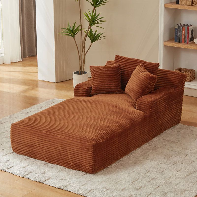 Chaise longue surdimensionnée pour l'intérieur,, Orange