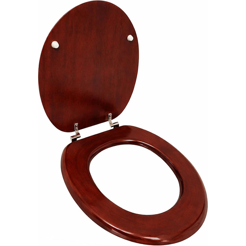 Ackryod Soft Close Elongated Standard Toilet Seat, Espresso