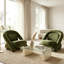 Chaise d'appoint moderne en velours sans accoudoirs 30 po avec mousse haute densité-130583691
