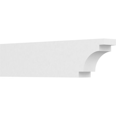 3"W x 6"H x 24"L Standard Mediterranean Architectural Grade PVC Rafter Tail