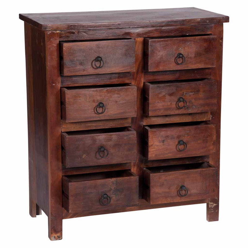 Truby 32'' W Solid Wood Nightstand, Red