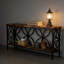 Table basse, canapé industriel, console à 2 niveaux-16592275-16592274