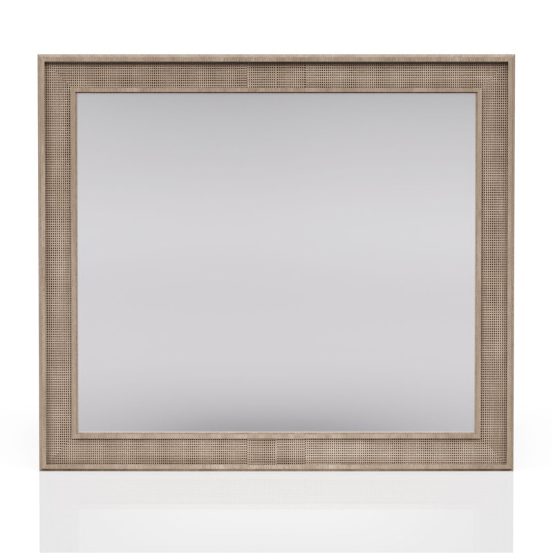 Miroir couleur canne couleur sable