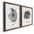 Papier, cadre noyer