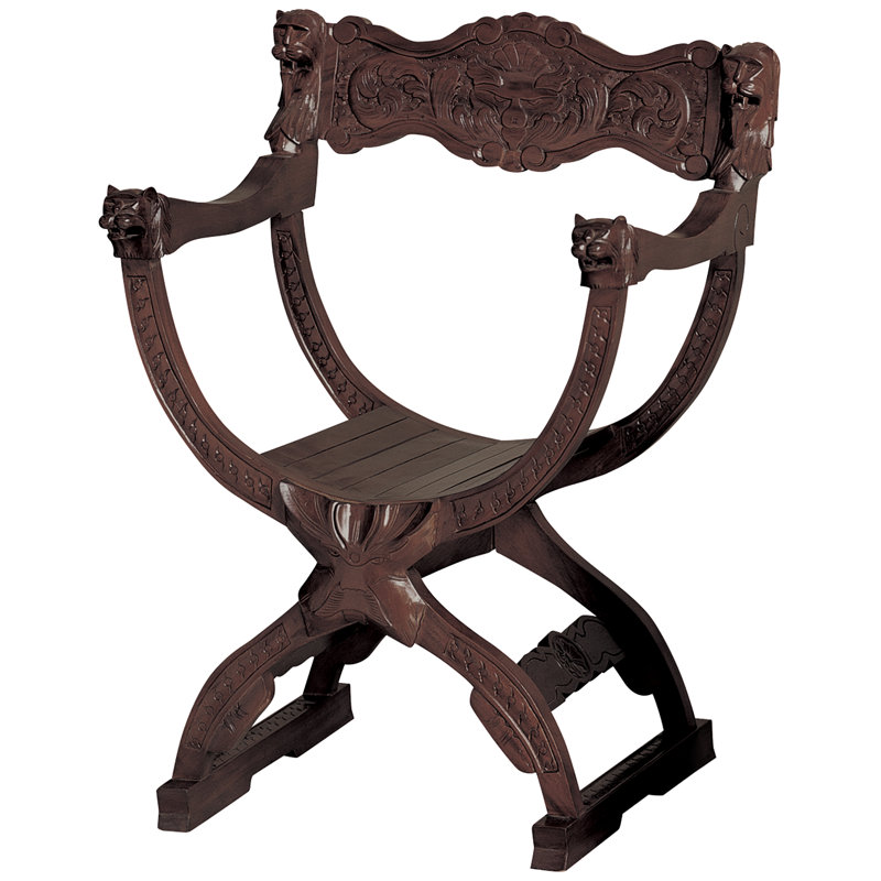 Medieval Cross Frame Armchair