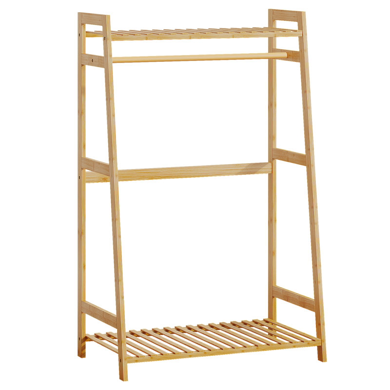Kids Bamboo Clothes Garment Rack