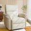 Fauteuil inclinable manuel berçant rembourré
