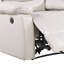 Fauteuil inclinable électrique en cuir synthétique beige