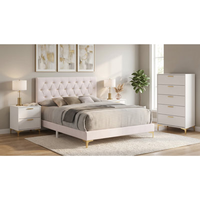 Kensington White Queen 4-piece Bedroom Set