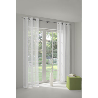 Canadice Semi Sheer Curtain Single Panel