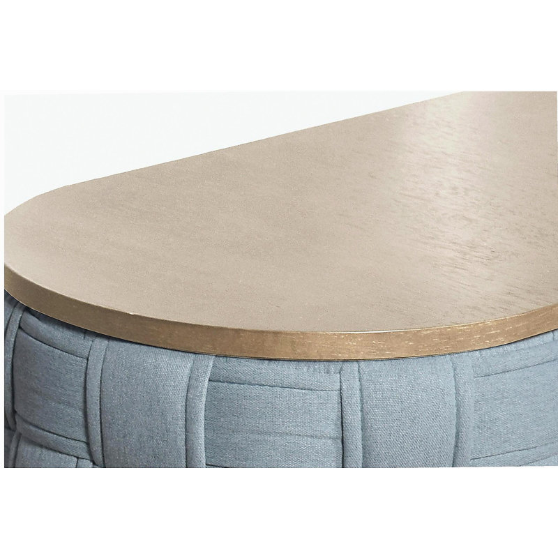 Saree Light Teal Chenille Coffee Table