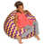 Motif de chevron mauve et jaune