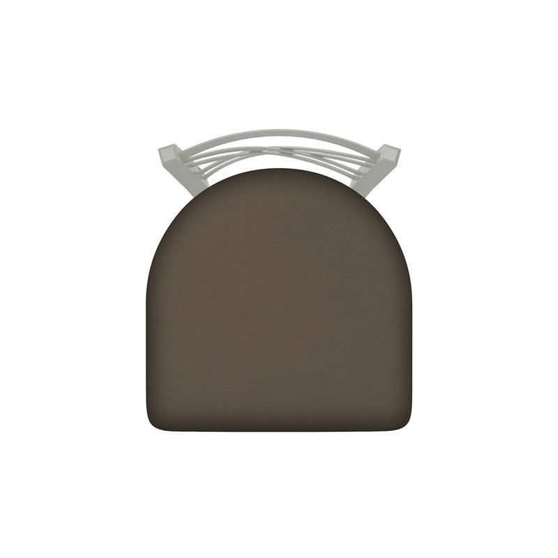 Catalina 18'' H Upholstered Metal Side Chair, Anodized Nickel, Vinyl-Canter Earth