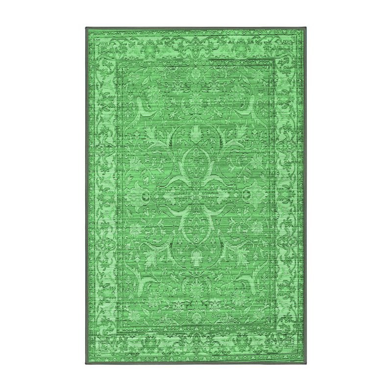 Washable Oriental Indoor Rug, Rectangle 5' x 8'