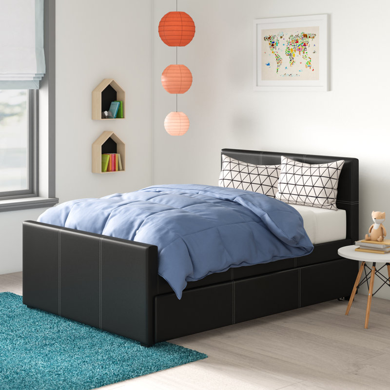 Alyssea Platform Standard Bed with Trundle, Full