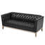 Canapé inclinable simple avec dossier réglable manuellement, port de charge USB sur le côté de l'accoudoir, support pour téléphone inclus, rangement pour accoudoirs dissimulé et repose-pieds de rangement assorti-134376298
