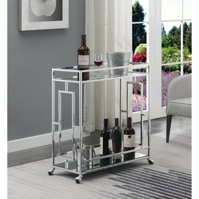 Terrones Town 2 Tier Bar Cart by Everly Quinn