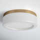 Helmes Single Light Glass LED Flush Mount