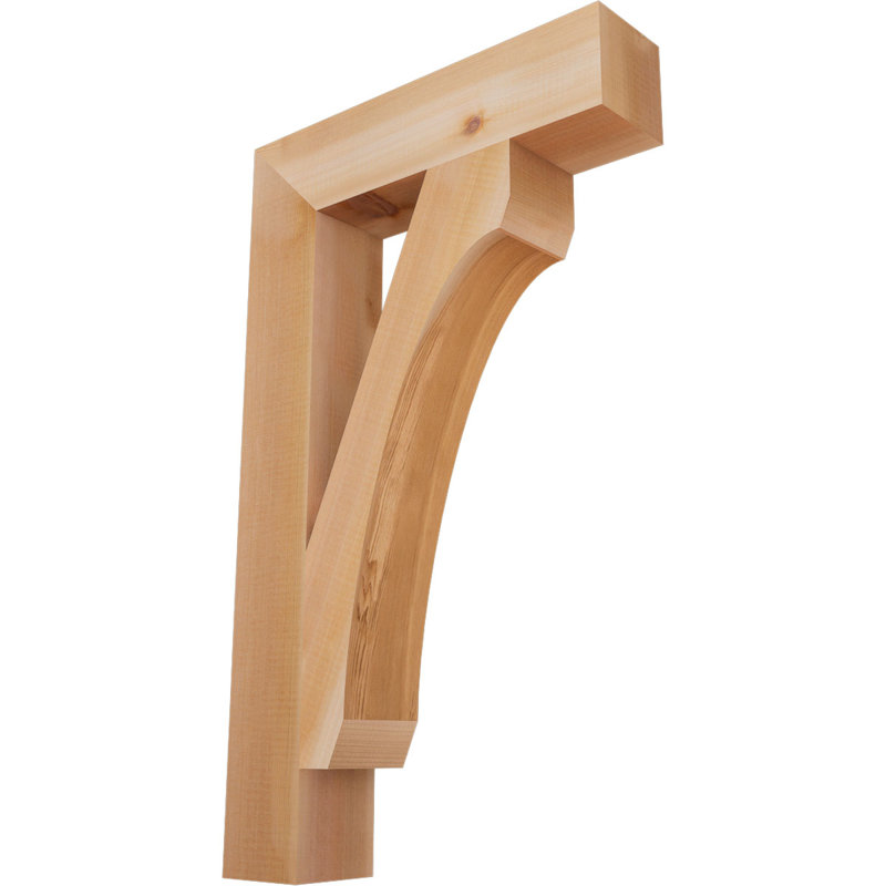 Support en bois rustique Legacy Block, Cèdre rouge, Lisse, H 30 po x l 3,5 po x P 18 po