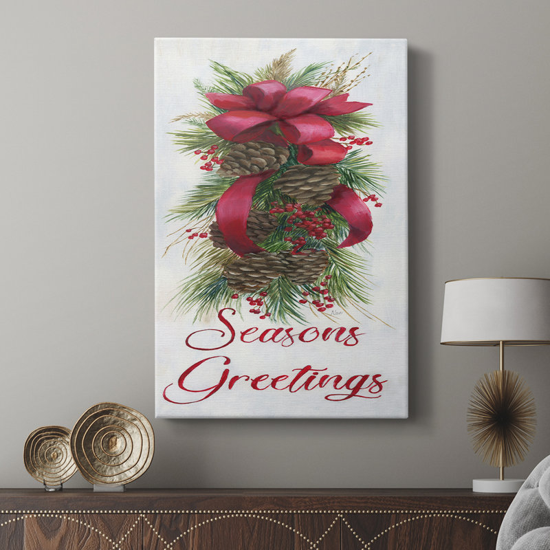 Seasons Greetings - Gallery Cavas, H 18 po x l 12 po