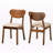 Kaylanni Modern Sand Fabric and Walnut Wood Side Chair, 30.7'' H X 18.5'' W X 22'' D-712791507