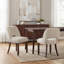 Chaise rembourrée moderne en chenille avec pieds en bois massif, chaise d'appoint Mid-Century pour la cuisine et la salle à manger-1450178344
