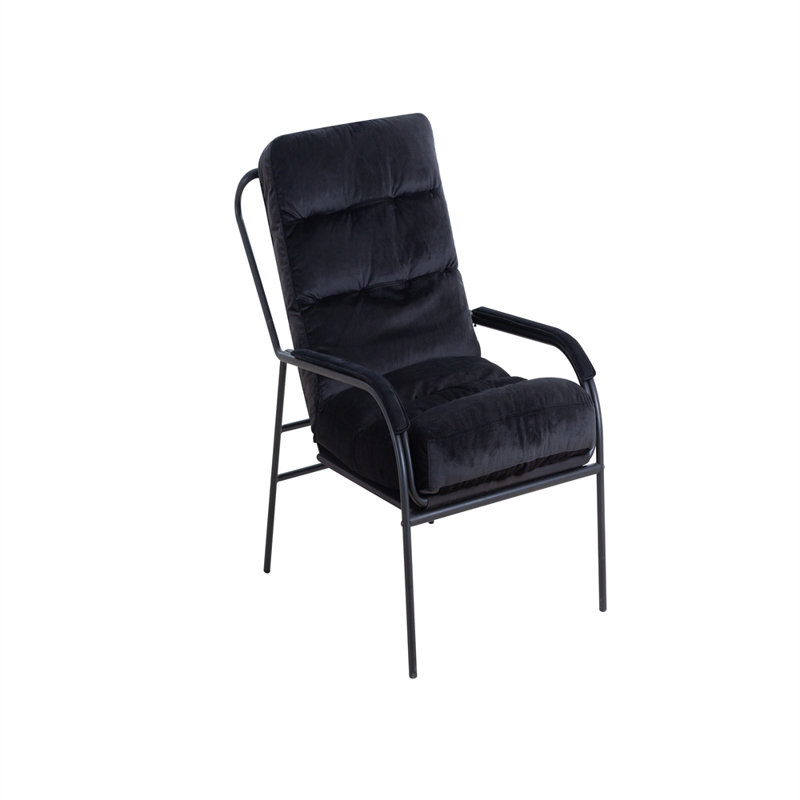 Velvet Armchair, Black