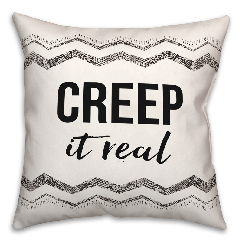  Creep It Real Square Pillow Cover & Insert, 16" x 16"