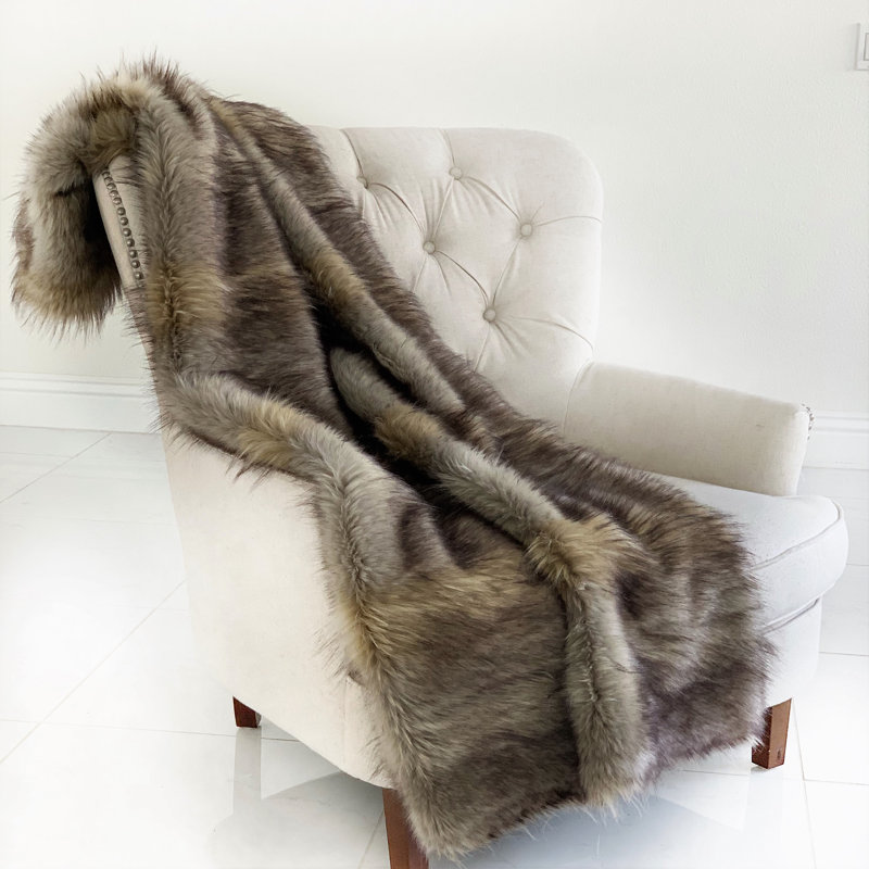 Knitted Throw Blanket, 70" W x 90" L, Blanket