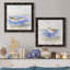 Oiseaux de rivage croquis I - ensemble de 2 peintures sur toile encadrées-1420875525-1420875551