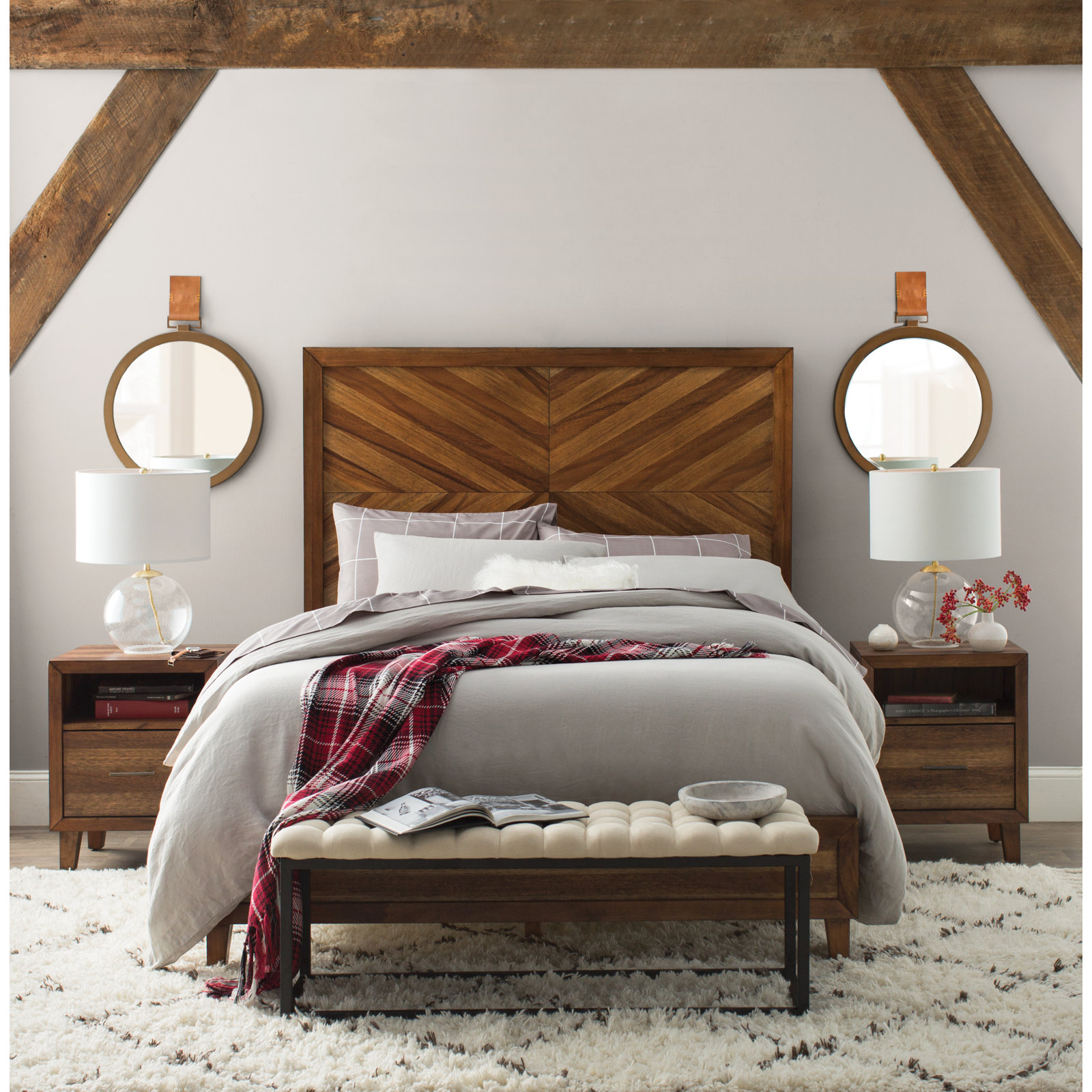 Frazier Linen Duvet Cover Set, King Duvet Cover + 2 King Shams, Tan
