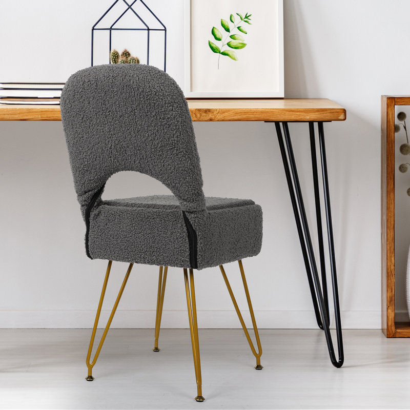 Tabouret de coiffeuse gris