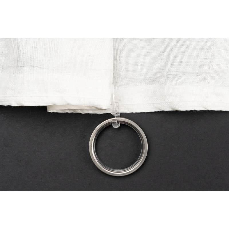 Stream opaque scarf with loop, White