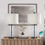 Ensemble de lampes de table en métal et verre 23,25 "Quinita Modern Glam MCM (avec USB) - Funky Modern-169415440
