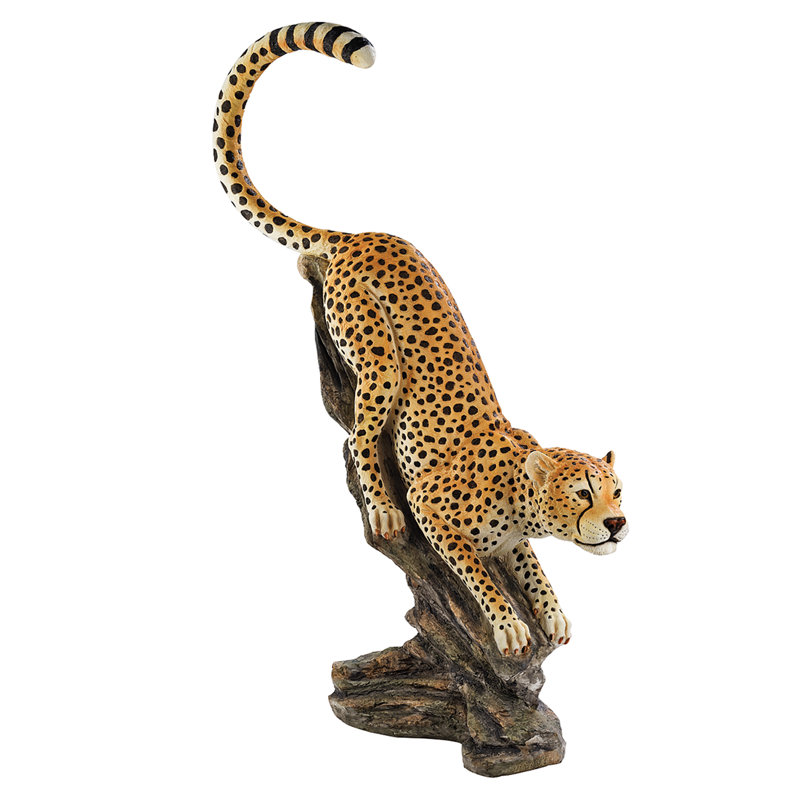 Stalking the Savannah Cheetah Statue