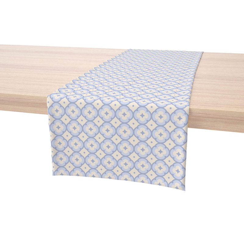 Geometric Décor Cotton Runners, 108" x 16"