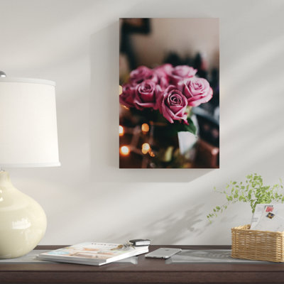 « mauve roses », reproduction de photo sur toile