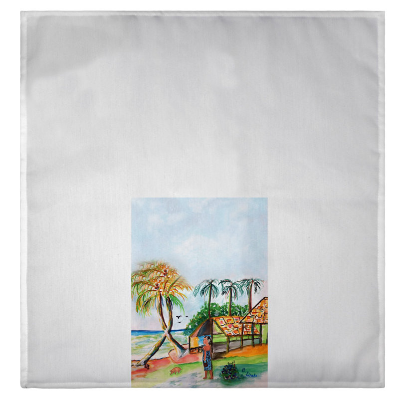 Serviette Palms & Woman