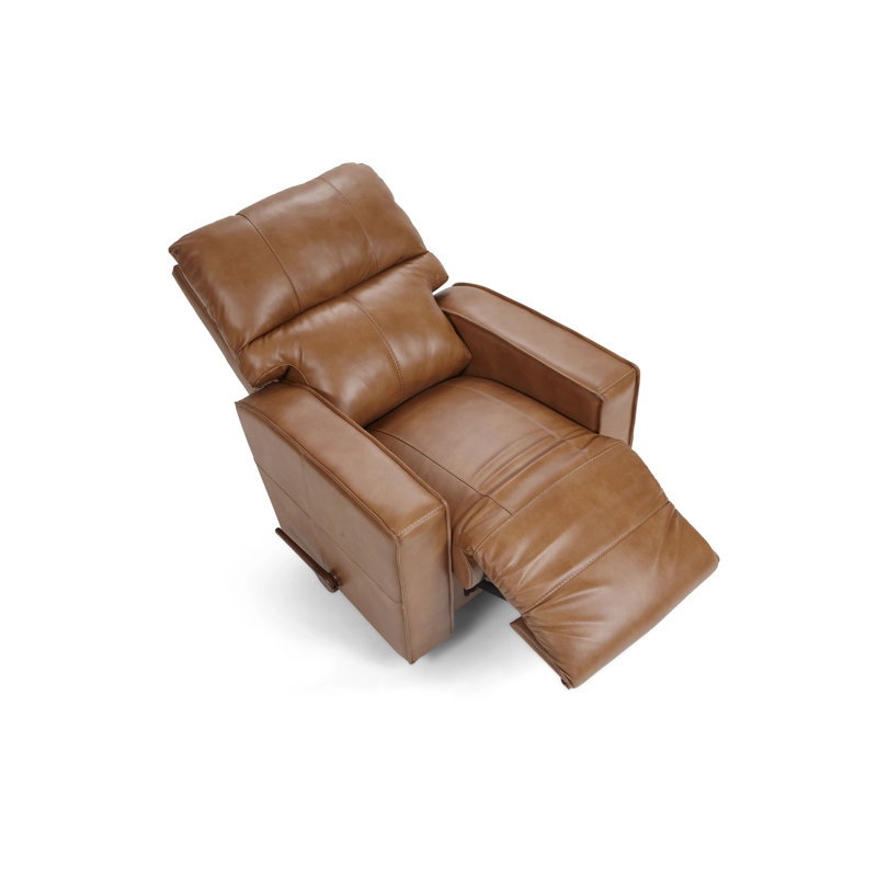 Fauteuil inclinable en cuir Maddox, Similicuir brun
