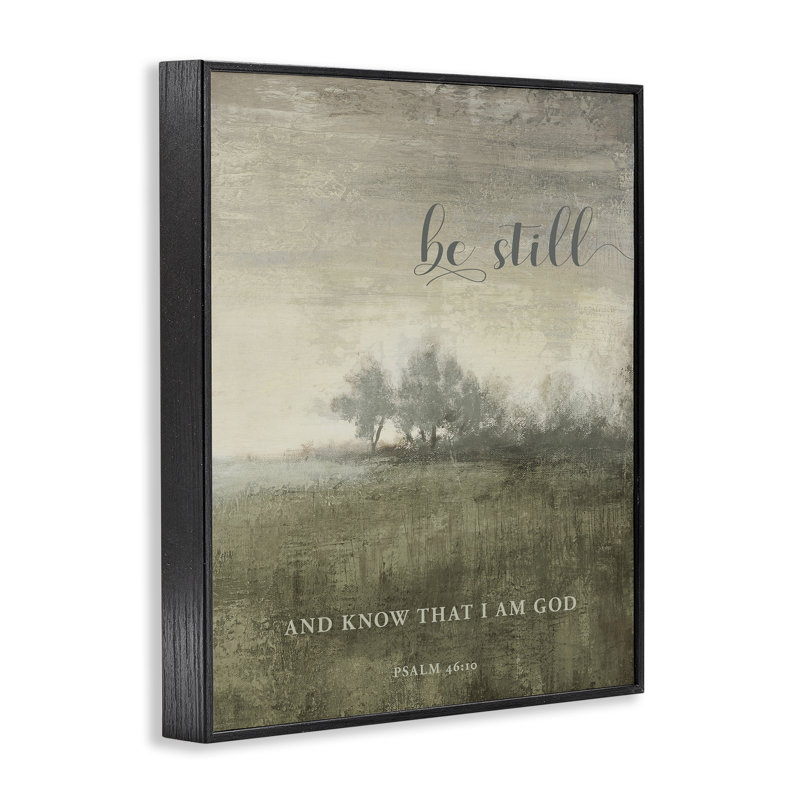 «Be Still over Rustic Landscape», estampe numérique, conception par John Spaeth, H 20 po x l 16 po